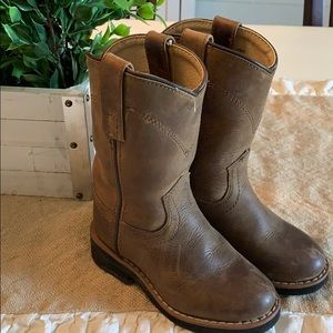 Smoky Mountain Leather Boots Boys 8.5